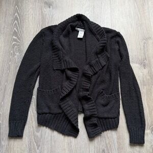 American Rag Black Cardigan Sweater